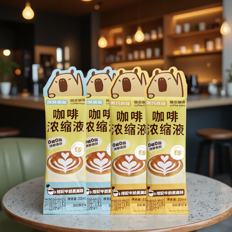 永璞浓缩咖啡液咖皮浓郁香醇0糖0脂黑咖黑巧22ml条装速溶无糖咖啡