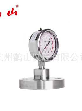 YN63BF-MF 不锈钢隔膜压力表 法兰连接 不锈钢304