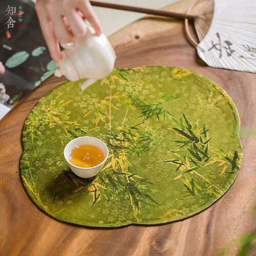 知舍 茶席茶台垫席新中式禅意桌旗壶承桌布茶具布巾垫子如意茶席