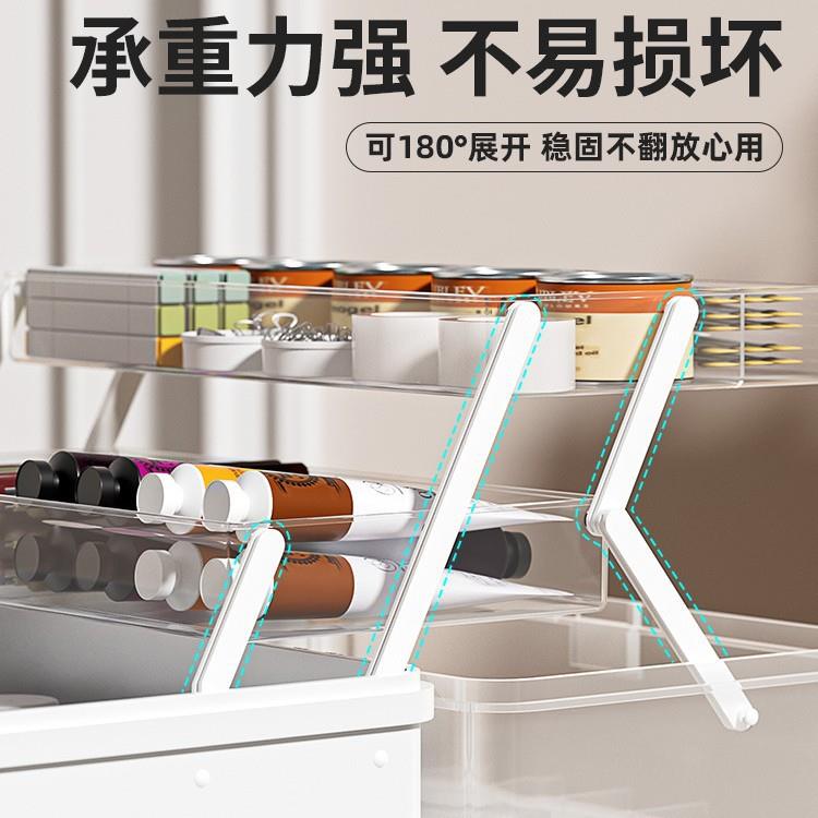 美术生工具箱手提儿童画画多层折叠油画画笔收纳箱家用塑料收纳盒