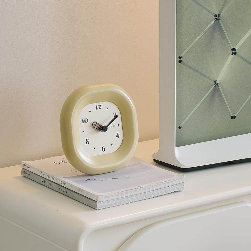 wozoom屋准奶油风家居座钟客厅玄关电视柜台式时钟装饰桌面摆件,3C数码配件,USB灯,淘宝优惠券,粉丝福利购,淘宝优惠卷
