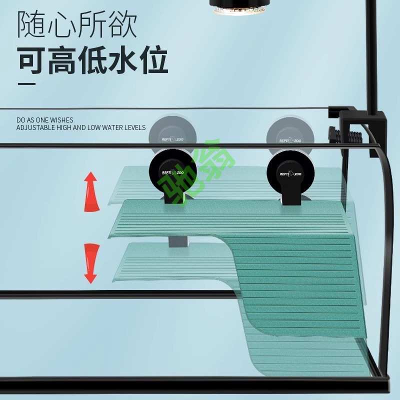 yut龟用品巴西龟爬台乌龟晒台龟缸造景龟箱爬坡水族箱浮岛环保晒