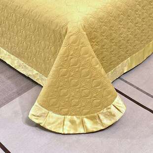 欧式浮雕纯棉绗缝夹棉床盖单件全棉加厚床罩双人床笠床盖三四件套