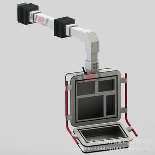 悬臂控制箱配件触摸屏吊臂箱数控机床铝合金操作箱人机界面操作台