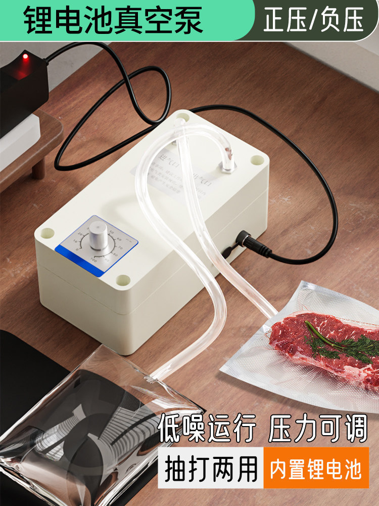 负压真空泵吸气泵实验用抽滤抽机油吸奶器12V电动微型车载抽气泵