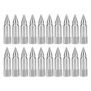 汽车配件20件M14X1.5带帽加长调谐器铝制车轮轮圈凸耳螺母银色