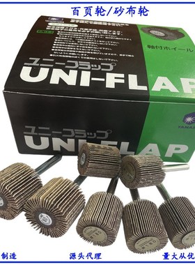 进口柳濑ICHIGUCHI MIYUKI磨具带柄百页轮砂纸砂布打磨抛光轮