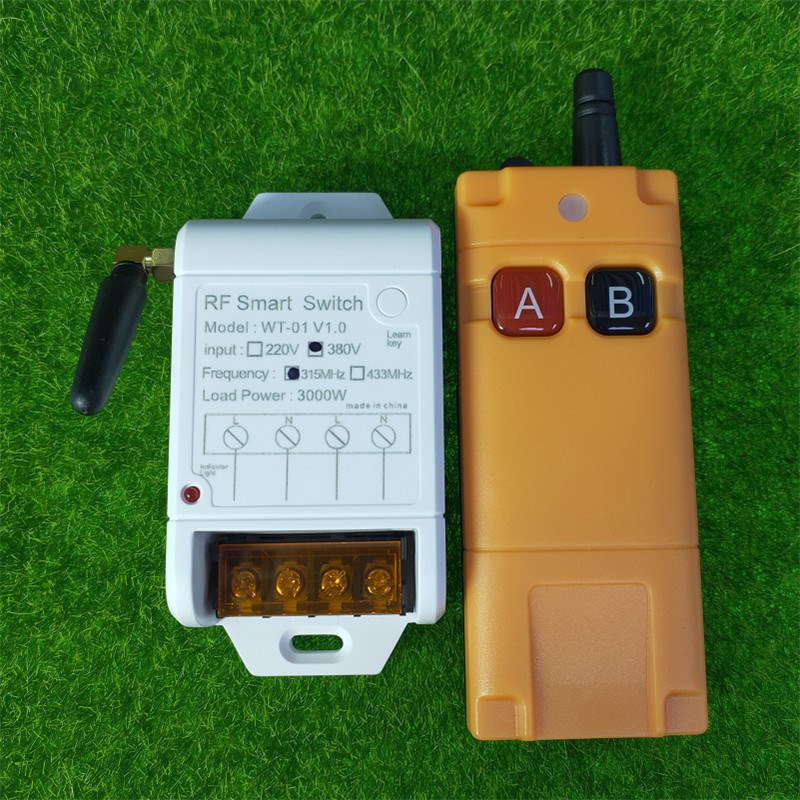 远程AC220V380V浇水泵控制器农用家用抽水电机大功率无线遥控开关