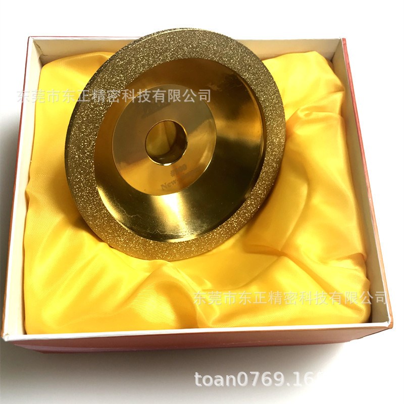 电铸钻石砂轮碗形金刚石杯型镀金色涂层100#150#200#320#400#600#