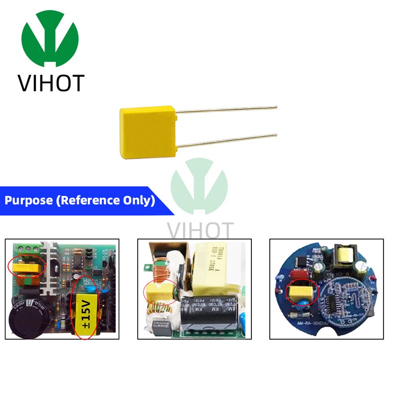 X2安规交流275V104/154K 0.1UF 150NF 抗干扰薄膜电容P=7.5/10/15