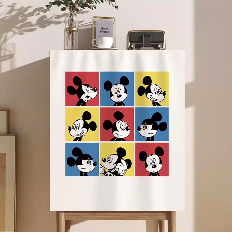 衣柜门帘橱柜遮挡帘书柜防尘拉帘杂物置物架遮丑帘免打孔滑轨布帘