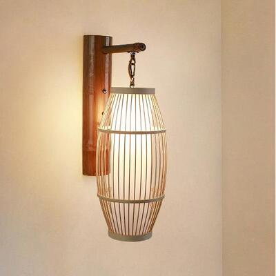 茶竹7368编灯式竹艺灯创意个性日式民中宿室餐厅饭店走廊东南亚灯