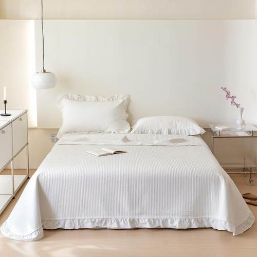 泡泡床盖三件套夹棉防滑加床单厚榻厂家直供榻米护垫公通主纱风四