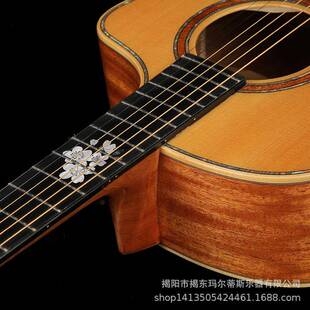 吉他厂家云杉桃花芯木41HY全4单1寸民他谣吉guit抛ar亮光光木吉他