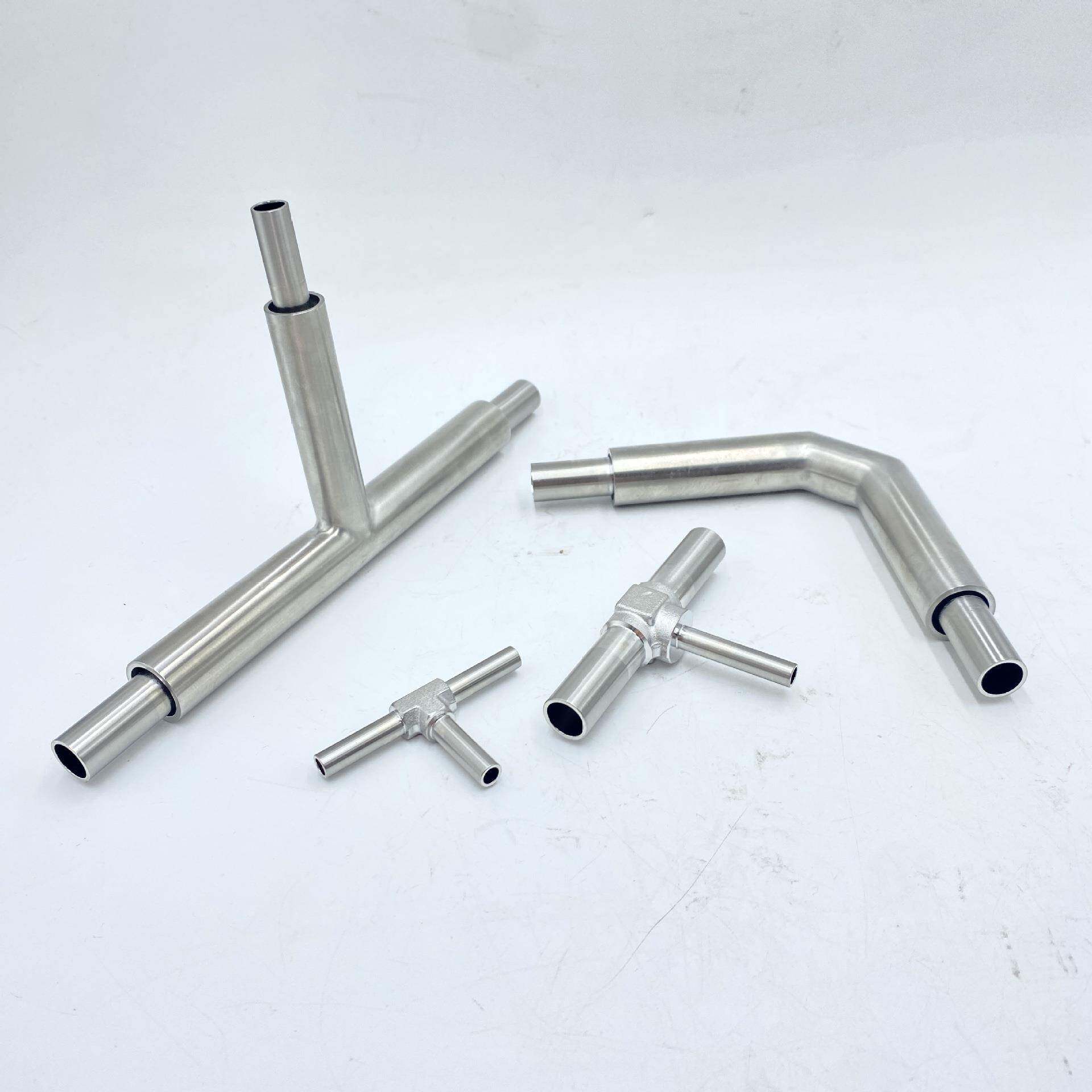 头厂家直变-销不TDY锈钢BAEP级双套三通/弯气路焊接径三通/大小头