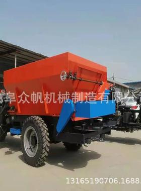 干湿两用羊三撒车QMX自走式柴油撒粪车牛粪自走撒粪粪轮车