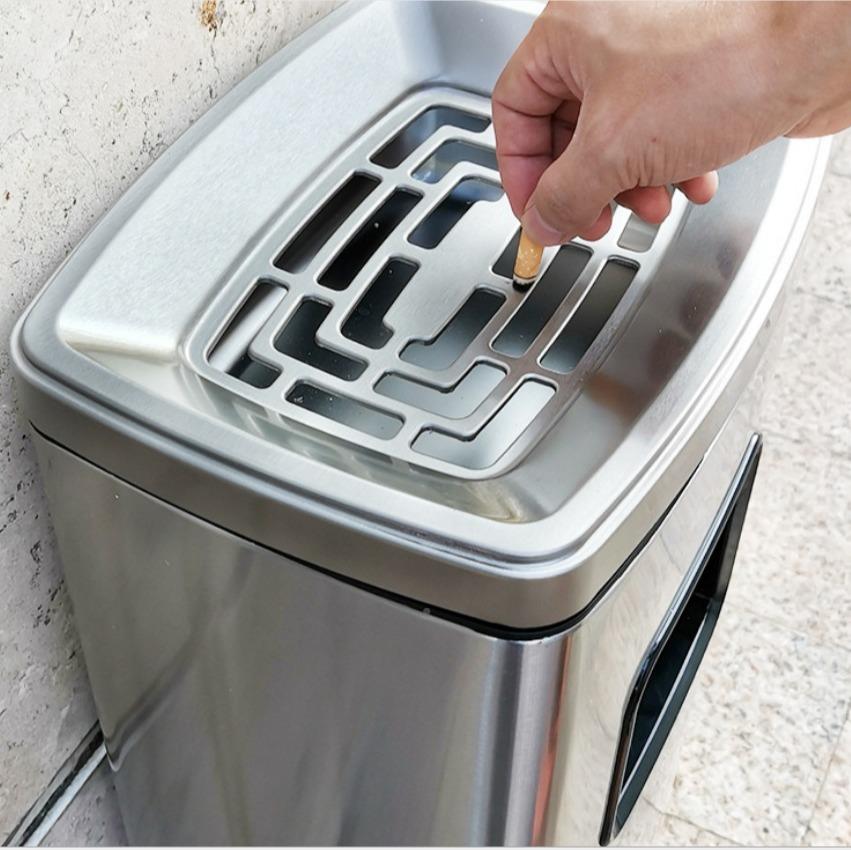 烟高档务物业无指纹2T2-20L-环境桶欧式蒂环境灰桶酒店大堂商烟缸