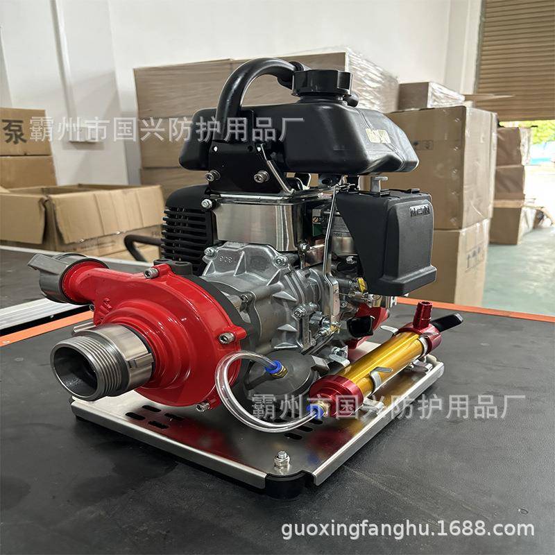 自便回式手拉启动携式灭绳火水泵四冲QSV程风单缸冷抽水泵