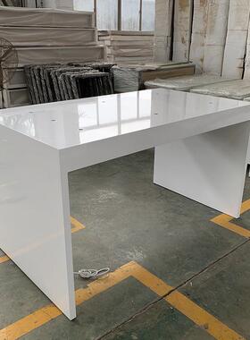 柜常州展厂色白JSQ02203木质烤漆体验桌产品展示桌商品展示尺台寸