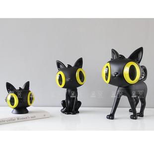 现简约轻奢创意招大房眼猫摆件客厅入户FSB544玄代财关桌电视柜儿