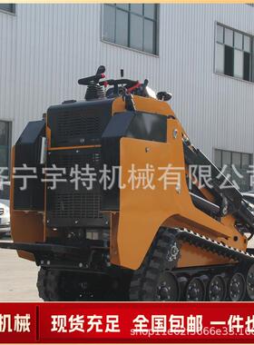 铲斗BQX车破建筑工地四驱轮驾胎座式滑移装载机多能挖功土碎开沟