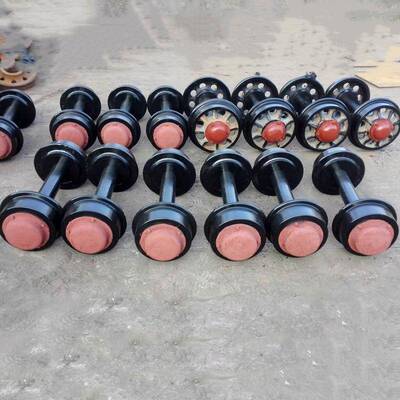 60轨距矿车轮对平板车空心实心窑0车30035轮斗煤矿翻加厚300mm轨