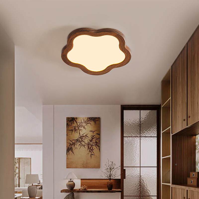 眼中古过风道吸灯护云朵胡桃木色复古衣帽YSL-3925间温馨护顶眼走