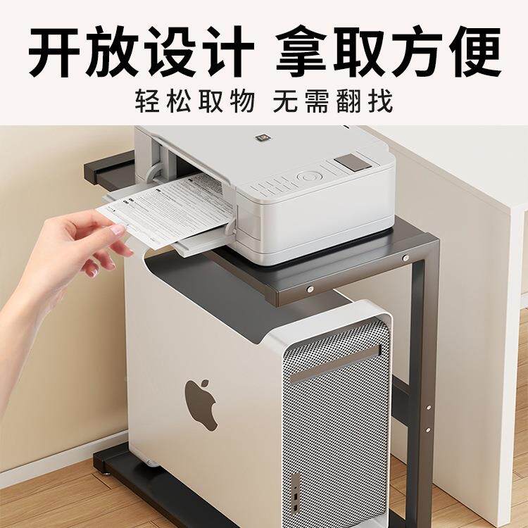 地台电式脑主机托台架式机箱整理托架家用办公室双层置物架落F99J