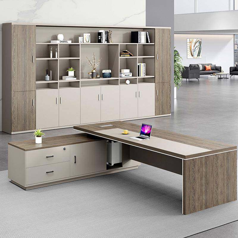 老约板桌总裁桌办公桌DBT-22-9椅合简代现单人大班台主管经理办公