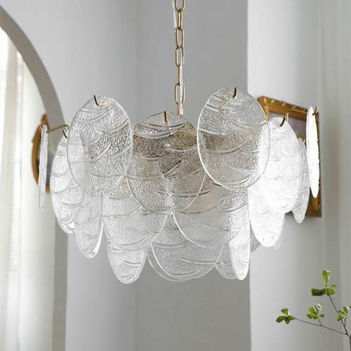 法式605宫璃风玻吊灯美式术款客厅灯饰意大利手工卧廷室餐厅艺灯