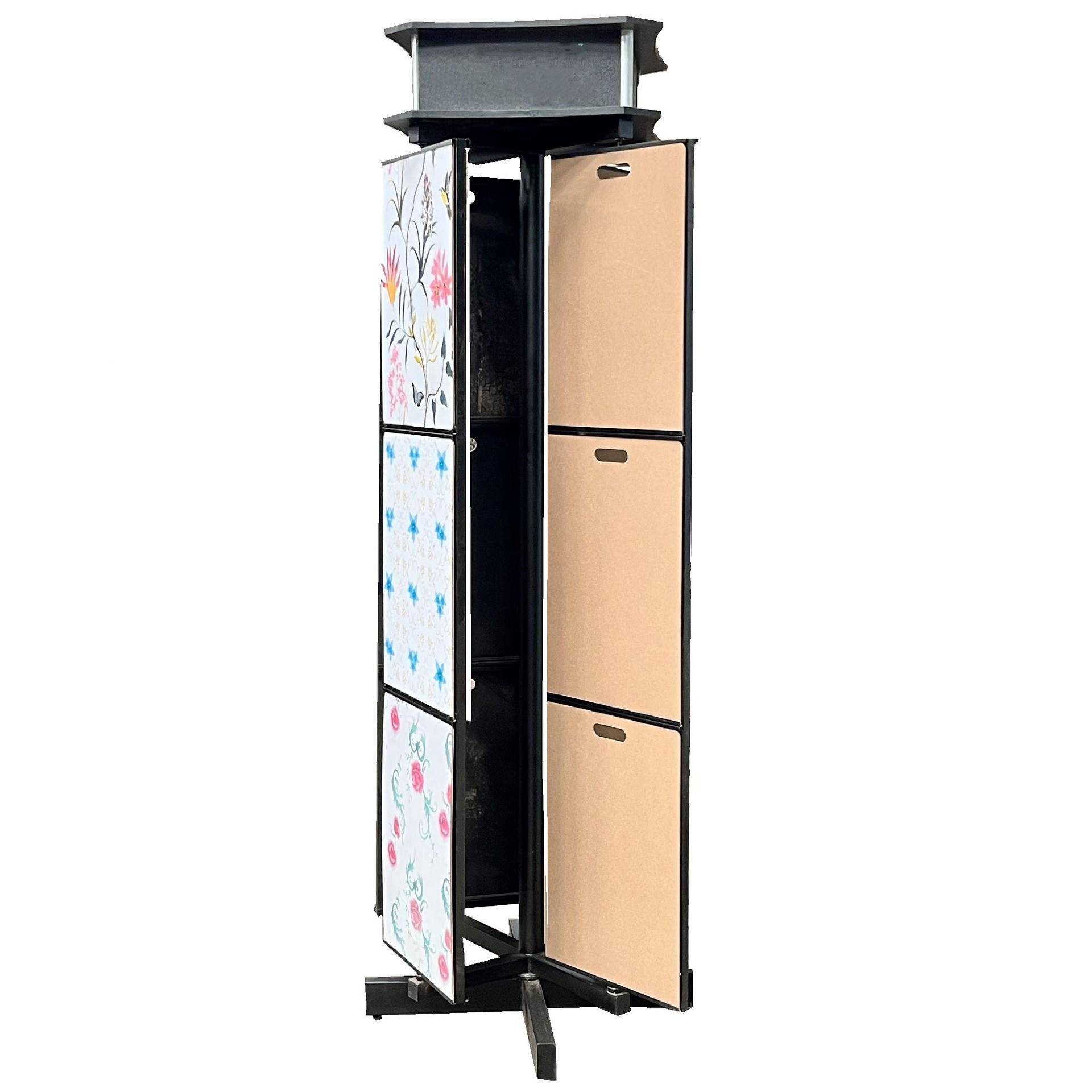双旋克转艺MY-6622术不锈硅藻泥涂料瓷片属马赛地板钢金展示陈列