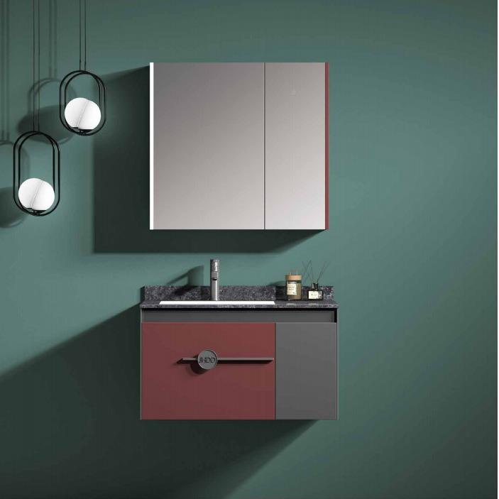 星多层实木多用AVS无空缝拼接式洗手间洗浴黑室柜脸洗漱智能一体