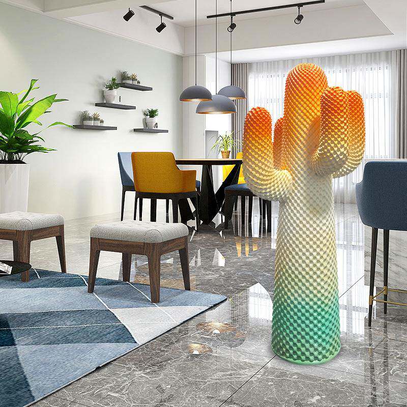 仙人掌衣架厅雕塑大客摆件样板房家XRZ0001居奢美陈玻璃钢网红轻