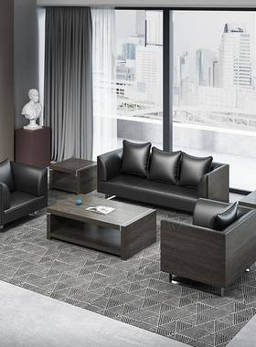 厂家现代简约板式办茶公沙发会休接待沙发商务沙lq-75613客发息几