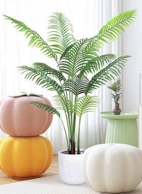 绿散尾葵餐厅植落轻地仿生栽树大型盆客厅室内奢QNF造景绿植