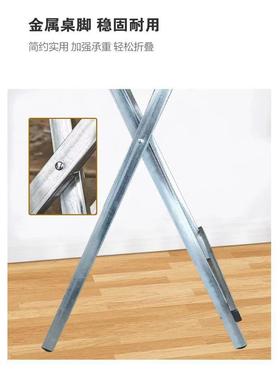 脚木折叠桌家用PNN出习租屋摆摊吃饭学户外专杉用小桌子可折铁叠