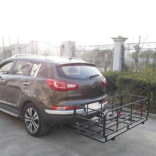 汽车通用行李尾架铁制行李框拖斗载物篮SUV房车双腿支撑拖架