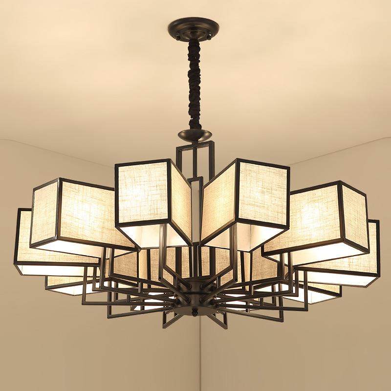 新中式吊灯创意简约现代大气家用客厅大灯餐厅卧室书房仿古中国风