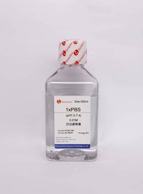 P10201×PBS缓冲液(pH7.2-7.4)500mlPBS磷酸盐缓冲