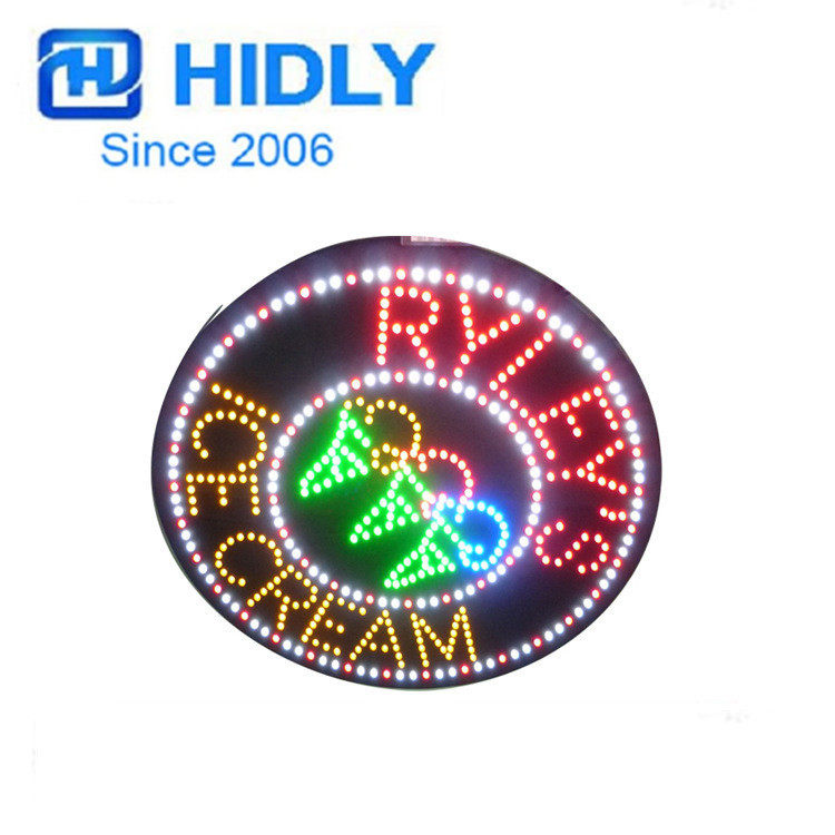 冰激凌招牌冷饮店发光字灯箱LEDICECREAMSIGN