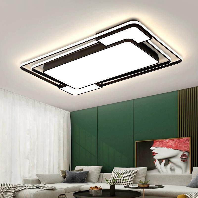 北欧客厅灯长方形led吸顶灯家用卧室灯现代简约大气餐厅中山灯具
