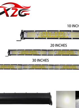 LED长条灯双排防水越野改装灯360W英寸汽车工作灯中网前杠灯