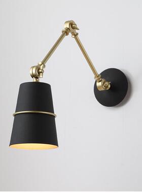 现代简约书房壁灯 亚马逊简约餐厅灯led创意灯具书桌床头收缩壁灯