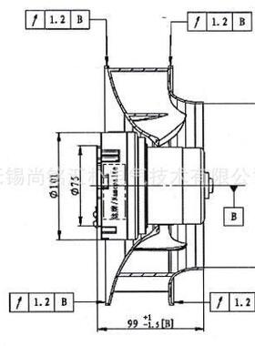 泛仕达EC涡流风机SC225F2-055-000-101空气净化器充电桩散热风扇