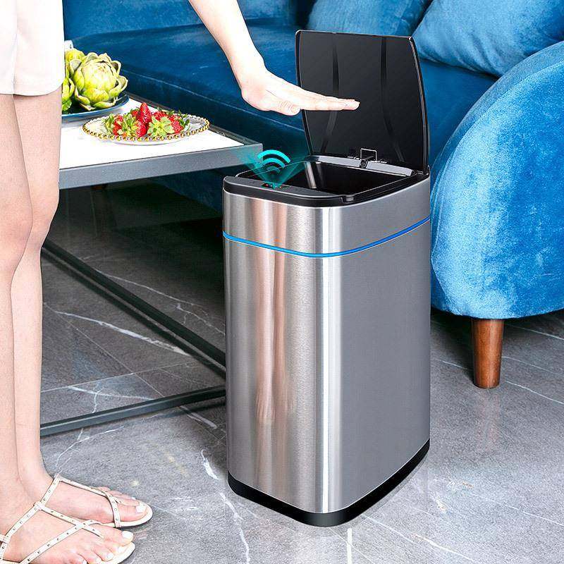 智能不锈钢垃圾桶家用带盖感应式卫生间厕所客厅创意厨房自动卧室,畜牧/养殖物资,畜牧/养殖器械,淘宝优惠券,粉丝福利购,淘宝优惠卷