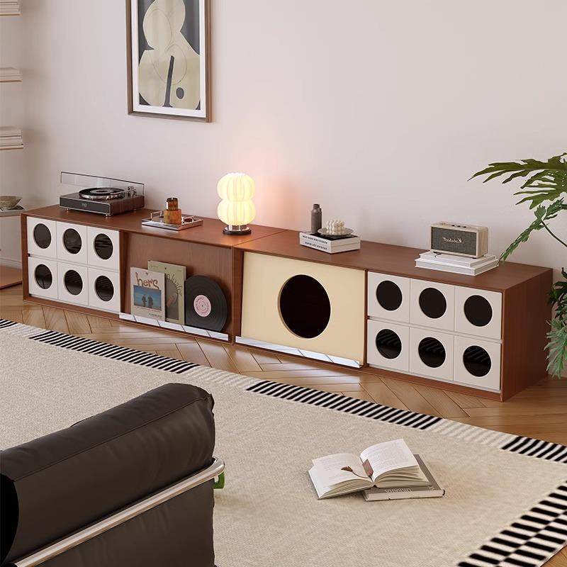 中古风实木落地电视柜设计师小户型客厅家用高端样板间复古视听柜,电子元器件市场,其它元器件,淘宝优惠券,粉丝福利购,淘宝优惠卷