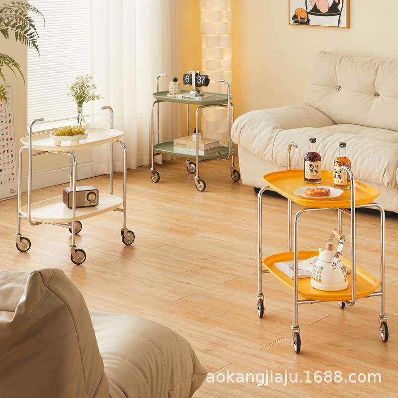 中古可移动边几家用轻奢高级感茶几沙发客厅创意角几奶油风小推车,纺织面料/辅料/配套,纺织机械配件,淘宝优惠券,粉丝福利购,淘宝优惠卷