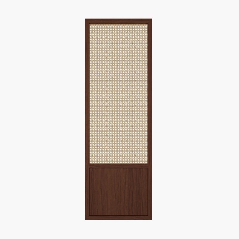 明丽缘中式藤编屏风隔断客厅玄关酒店家用卧室装饰遮挡实木小户型