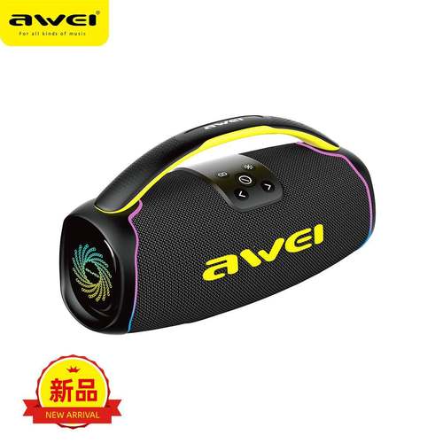 awei用维KA16高音质户外露营低音炮60W大音量带RG氛围灯超长续航