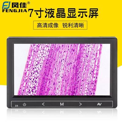 凤佳生物显微镜高清显示屏7寸显示屏看细胞
